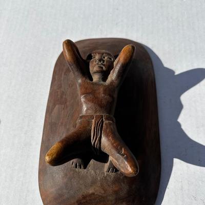Vintage Bowl with figure on bottom