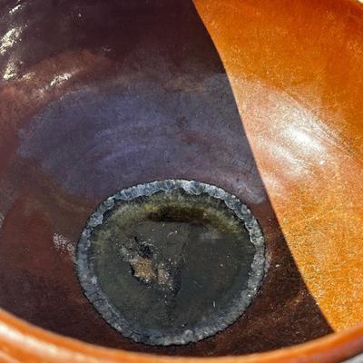 Vintage stoneware signed bowl #2