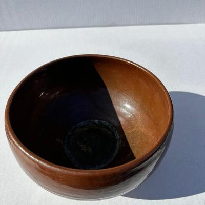 Vintage stoneware signed bowl #2