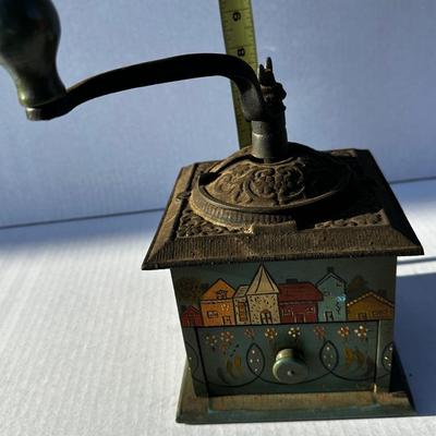 Vintage hand painted Coffee Grinder