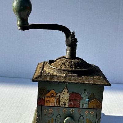 Vintage hand painted Coffee Grinder