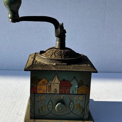 Vintage hand painted Coffee Grinder