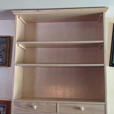 #2 Solid Wood Blonde Shaker Style Bookcase