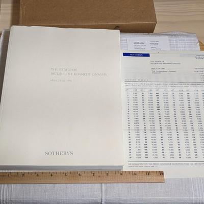 NOS Sotheby's Auction Catalog Book The Estate of Jacqueline Kennedy Onassis
