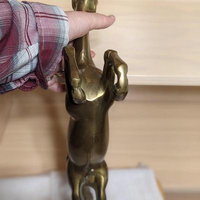 Vintage Brass Horse Statue