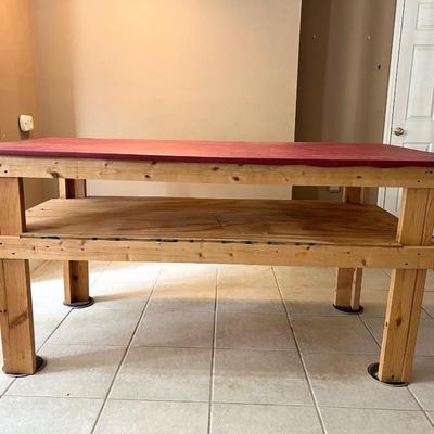 OVERSIZED WORK WOOD TABLE