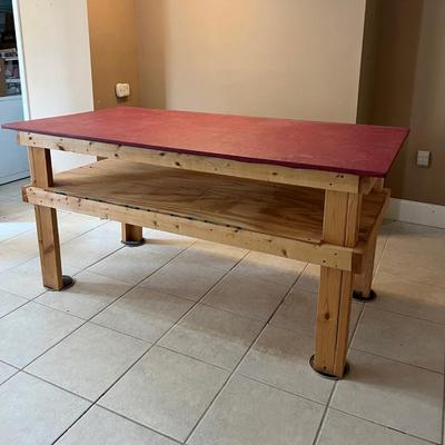 OVERSIZED WORK WOOD TABLE