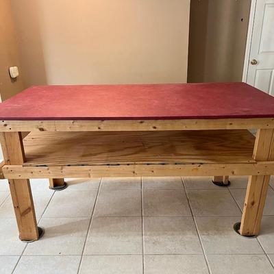 OVERSIZED WORK WOOD TABLE