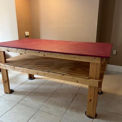 OVERSIZED WORK WOOD TABLE