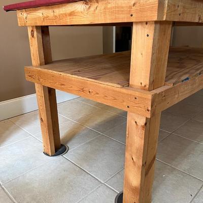 OVERSIZED WORK WOOD TABLE