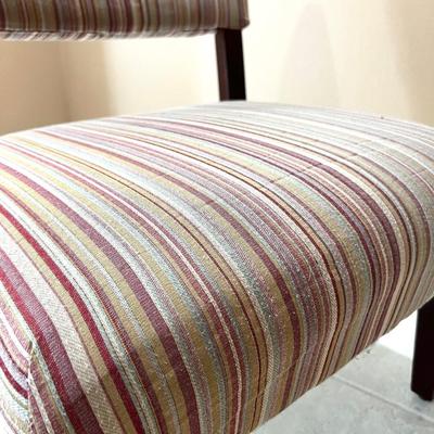 Striped Accent Chair