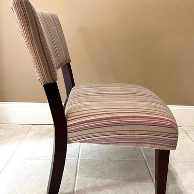 Striped Accent Chair