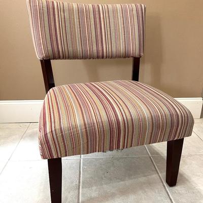 Striped Accent Chair
