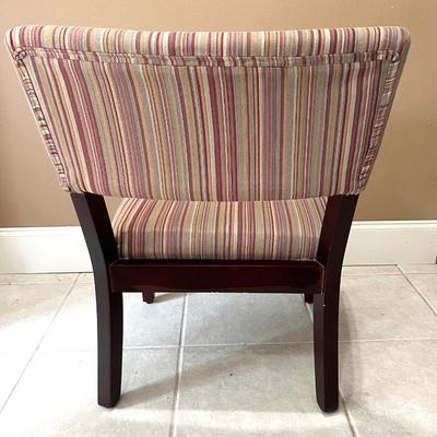 Striped Accent Chair