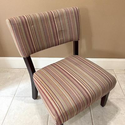 Striped Accent Chair