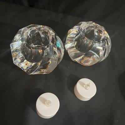 Orrefors & Kosta Boda Glass Candle Holders (DR-RG)