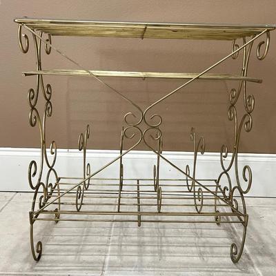 Gold Endless Possibilities Metal Side Table