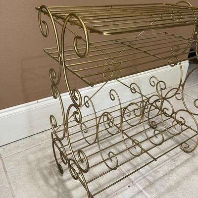 Gold Endless Possibilities Metal Side Table