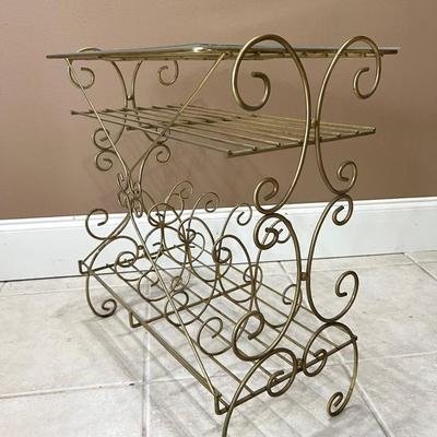 Gold Endless Possibilities Metal Side Table