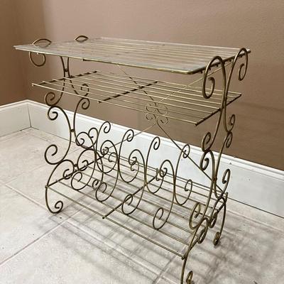 Gold Endless Possibilities Metal Side Table