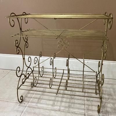 Gold Endless Possibilities Metal Side Table