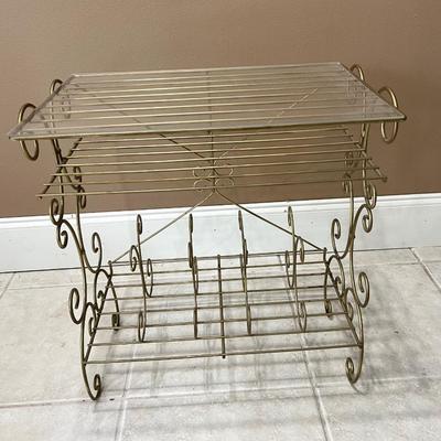 Gold Endless Possibilities Metal Side Table