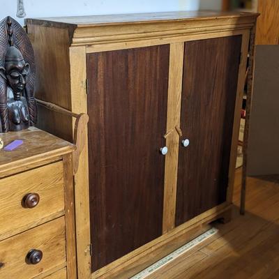 Wonderful Antique Walnut Cupboard