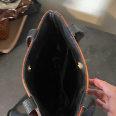 CL Whiting Leather Leaf HandBag
