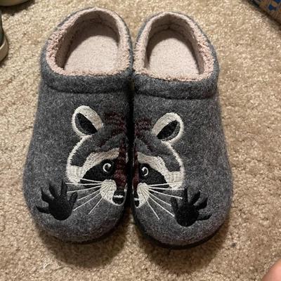 LL Bean Raccoon Slippers