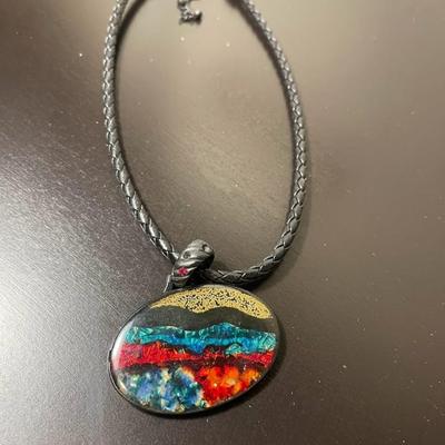 Chicos Dochoric Glass Gold Beaded