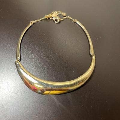 Chicos Shiny Gold FB Collar