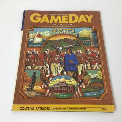 162 Patriots GameDay Program 1983