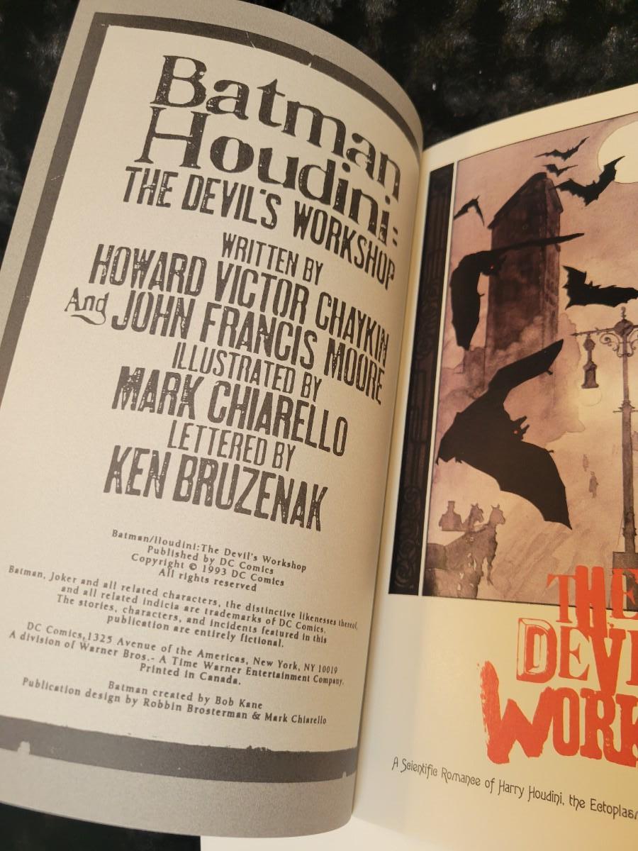 BATMAN HOUDINI THE DEVIL'S WORKSHOP 1993 DC COMICS | EstateSales.org