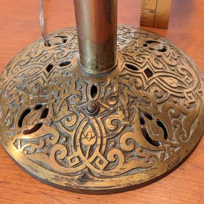 Antique Brass Wired Kerosene Lamp