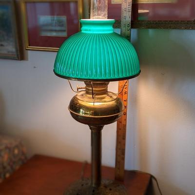 Antique Brass Wired Kerosene Lamp