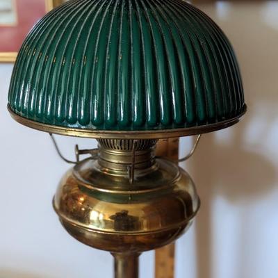 Antique Brass Wired Kerosene Lamp