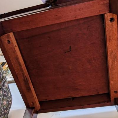 Antique Walnut Drawer Table