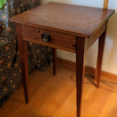 Antique Walnut Drawer Table