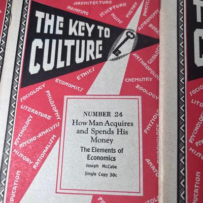 Free Thought The key to culture, no. 1 to no. 40 Edited by E. Haldeman-Julius McCabe, Joseph