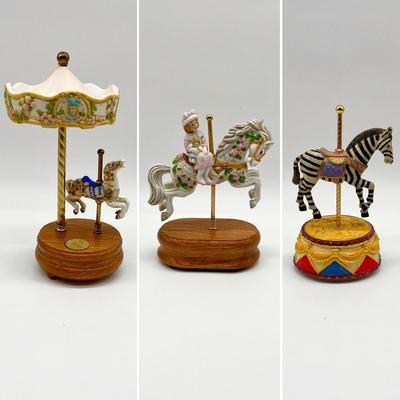 Collection Of Eight (8) Assorted Carousel Horses