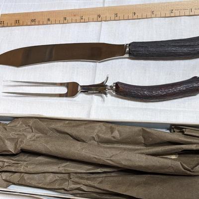 NOS J.P.H. & Co Everkeen Stag Knife Set