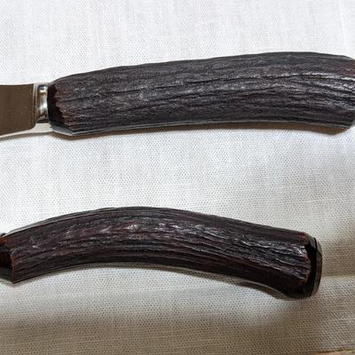 NOS J.P.H. & Co Everkeen Stag Knife Set