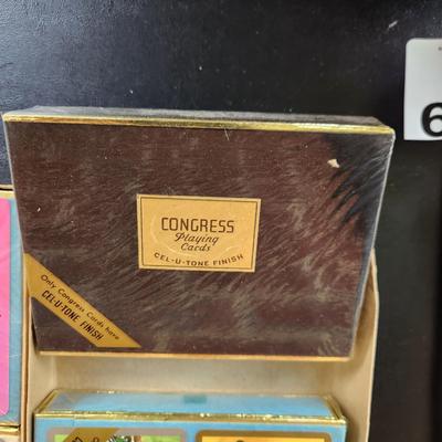 Nice Collection Vintage Congress Playing Cards Some Sealed