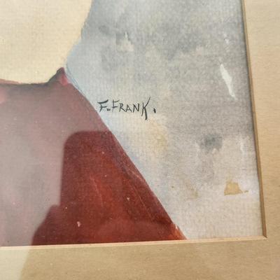 Art Girl & Chicks Signed Frances Frank