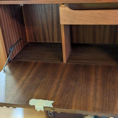 MCM Teak Laminate Wall Cabinets
