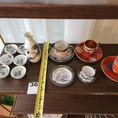 Lot of Saki  Tea cups saucers