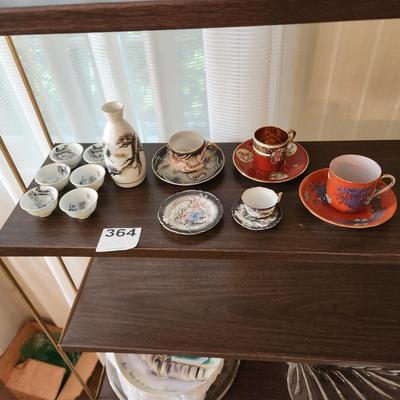 Lot of Saki  Tea cups saucers