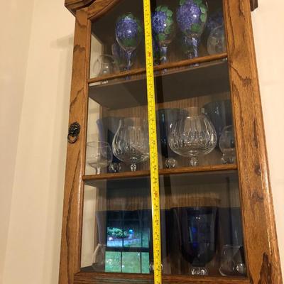 Wooden Wall Display Cabinet -Lot 101
