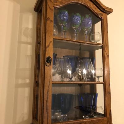 Wooden Wall Display Cabinet -Lot 101