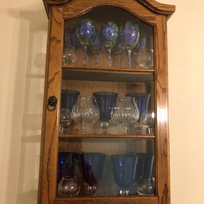 Wooden Wall Display Cabinet -Lot 101